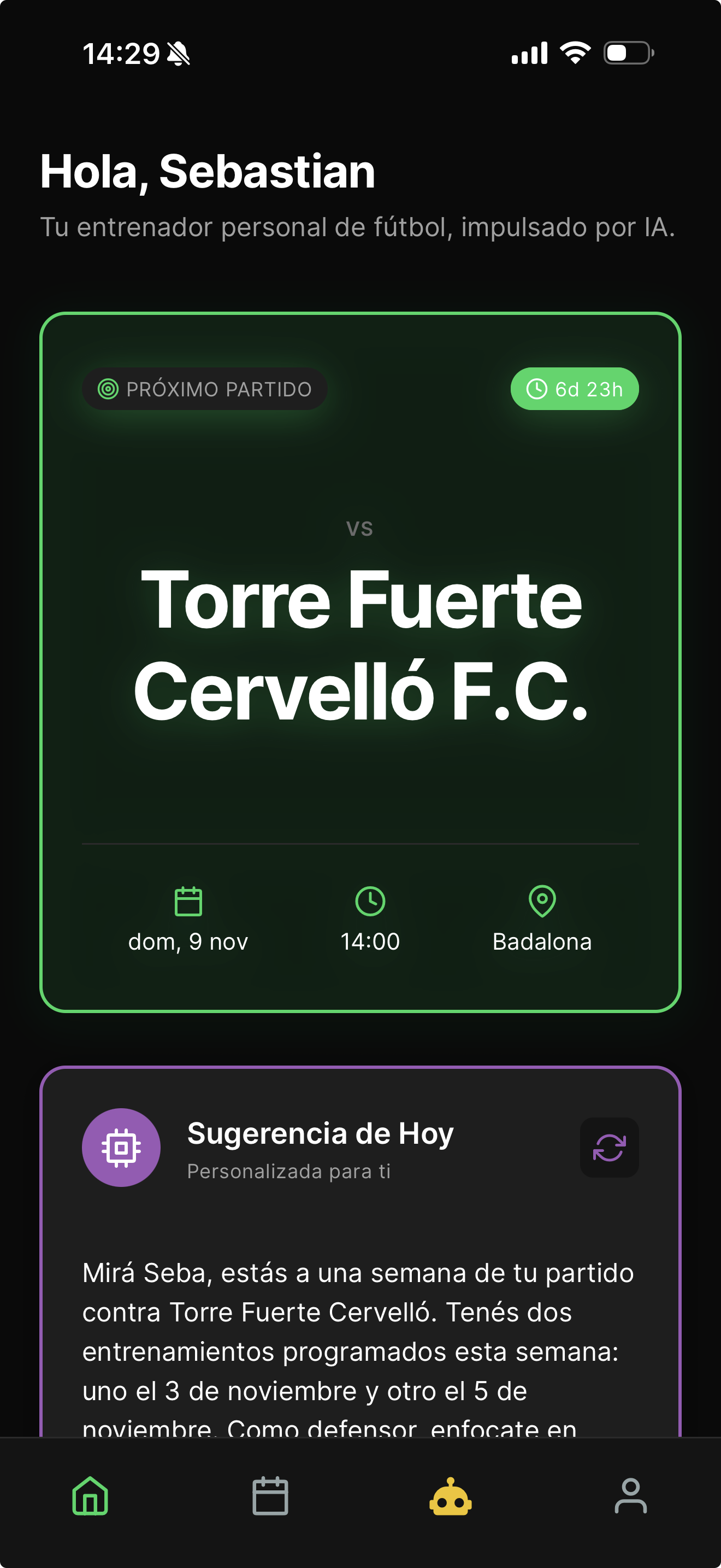 ballcoach App Screenshot